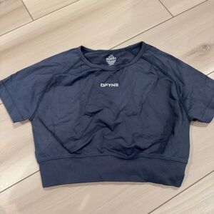 DFYNE Navy Blue Women's Crop Top
